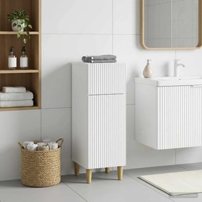vidaXL Ντουλάπι Αποθήκευσης Μπάνιου ARNHEM Λευκό 30 x 31 x 80 εκ.