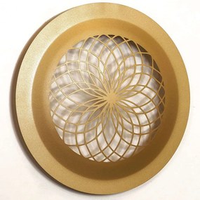 Διακοσμητικό Τοίχου 507ATP1224 46x46cm Gold Wallity Ατσάλι