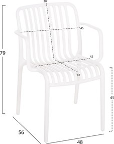 ΠΟΛΥΘΡΟΝΑ ΕΞΩΤ.ΧΩΡΟΥ CONVEE HM6105.01 ΛΕΥΚΟ ΠΟΛΥΠΡΟΠΥΛΕΝΙΟ 55x56x79Yεκ.