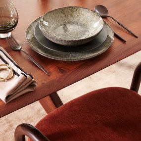 Σετ 4 βαθιών πιάτων από stoneware με αντιδραστική εφυάλωση, DÉNIA