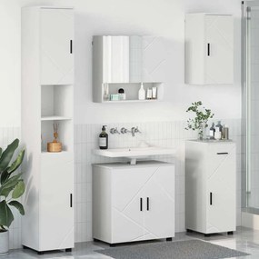 vidaXL Σετ Επίπλων Μπάνιου με συρτάρι 5 pcs Λευκό 61 x 35 x 64 εκ.