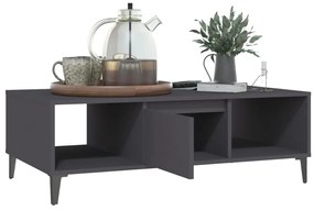 vidaXL Τραπεζάκι Σαλονιού Γκρι 103,5 x 60 x 35 εκ. από Επεξ. Ξύλο