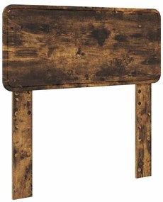 vidaXL Κεφαλάρι Καπνιστό Δρύς 80 cm Επεξεργασμένο ξύλο