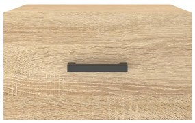 vidaXL Κομοδίνα Επιτοίχια Sonoma Δρυς 35 x 35 x 20 εκ.