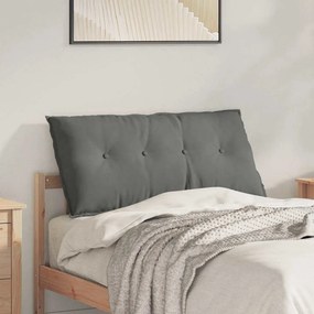 vidaXL Μαξιλάρι Πλάτης Σκούρο Γκρι 100 x 50 cm Ύφασμα Μικροΐνας