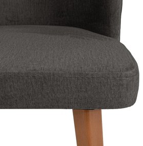 Καρέκλα τραπεζαρίας New Melanie Fylliana Ύφασμα Γκρι 46x48x93εκ. 2αδα 46x48x93 εκ.