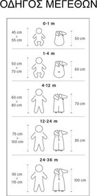 Bemini Υπνόσακος Stripe Ecru Natural 18-36m tog2