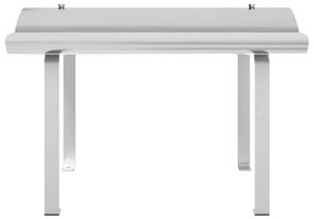 vidaXL Καπέλο τζακιού Ασημί 59.5 x 50 x 36.5 cm Ανοξείδωτο ατσάλι