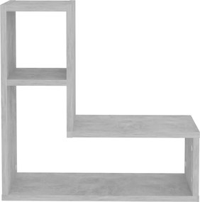 vidaXL Ραφιέρες Τοίχου 2 τεμ. Γκρι Σκυροδ. 50x15x50εκ. από Επεξ. Ξύλο