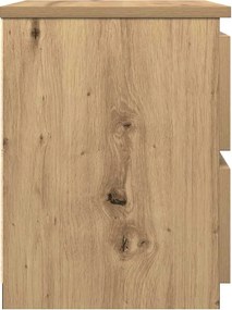 vidaXL Κομοδίνα 2 τεμ.Αρτισιανή Δρυς 30x30x40 εκ. Επεξ. Ξύλο