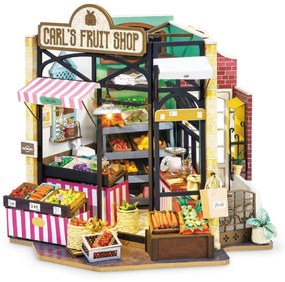 3D Puzzle Rolife Carlʼs Fruit Shop - Happy Corner Dollhouse DG142