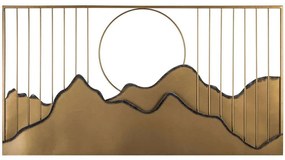 Διακοσμητικό Τοίχου Sagarmatha 279ENZ2565 114x4x60cm Gold Wallity Μέταλλο