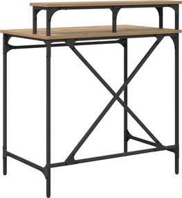 vidaXL Γραφείο Artisan Oak Επεξεργασμένο ξύλο 80 x 50 x 90 cm
