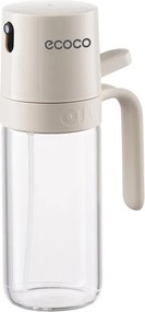 ECOCO γυάλινο δοχείο λαδιού E24235 με ψεκαστήρα, 250ml, γκρι