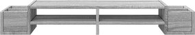 vidaXL Βάση Οθόνης με Αποθ. Γκρι Sonoma 100x27x15 εκ. Επεξεργ. Ξύλο