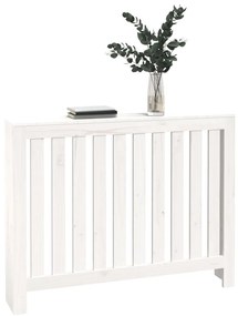 vidaXL Κάλυμμα Καλοριφέρ Λευκό 108,5x19x84 εκ. από Μασίφ Ξύλο Πεύκου