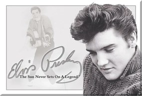 Μεταλλική πινακίδα ELVIS PRESLEY- The Sun Never Sets On A Legend