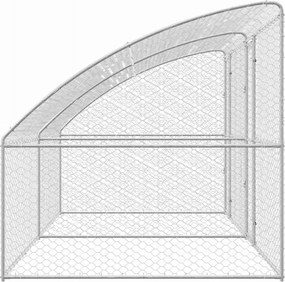vidaXL Κλουβί Σκύλου 2 pcs Ασημί 4 x 2 x 2 m Γαλβανισμένος χάλυβας