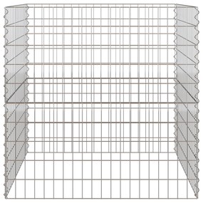 vidaXL Κομποστοποιητής Κήπου  100x100x100 εκ. Με Μεταλλικό Τετράγωνο