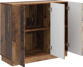 vidaXL Πλαϊνό γραφείο Παλαιωμένο ξύλο 89 x 34,5 x 77 εκ.