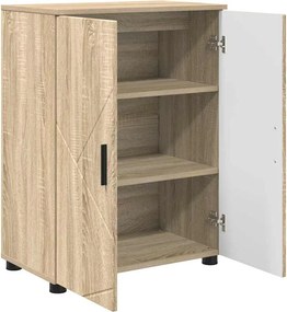 vidaXL Ντουλάπι Μπάνιου Δρύς Sonoma 60 x 35 x 80 εκ