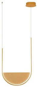 Κρεμαστό Φωτιστικό Οροφής 32cm LED 20W IP20 3000-4000K Zambelis-23167-Χρυσό 23167