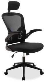 Καρέκλα γραφείου διευθυντή Ergoline pakoworld ύφασμα mesh μαύρο Model: 090-000010