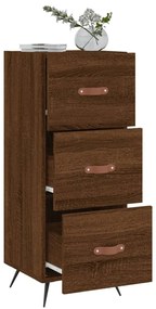 vidaXL Ντουλάπι Καφέ Δρυς 34,5 x 34 x 90 εκ. Επεξεργασμένο Ξύλο