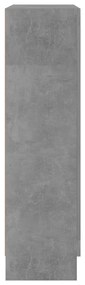 Βιτρίνα Γκρι του Σκυροδέματος 82,5 x 30,5 x 115 εκ. Μοριοσανίδα - Γκρι