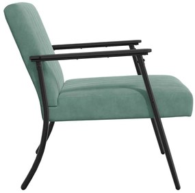 vidaXL Πολυθρόνα Θαλασσί 59 x 75 x 78 εκ Βελούδο