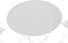 Σετ Τραπέζι με 2 Καρέκλες Home ESPRIT Λευκό 60 x 60 x 71 cm