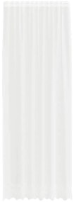 vidaXL Κουρτίνες με κουρτίνες Λευκό 500x100cm Πολυεστέρας