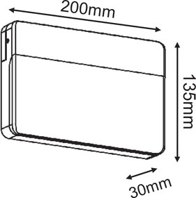 Απλίκα LED Εξωτερικού Χώρου Aca Yuta LG1329G