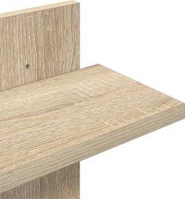 vidaXL Ράφι Τοίχου Sonoma Δρυς 48,5 x 15 x 101 εκ Επεξεργασμένο Ξύλο
