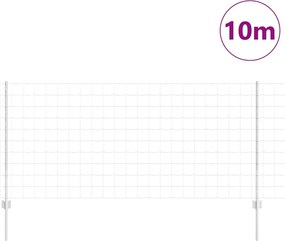 vidaXL Τεντώτο με στήριγμα Ασημί 1 x 10 m Ατσάλι