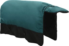 vidaXL Σαμάρι Ίππου Σκούρο πράσινο και μαύρο 145 cm Πολυεστέρας