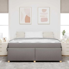 vidaXL Σκελετός Κρεβατιού Άλλο Taupe 180 x 200 cm ύφασμα