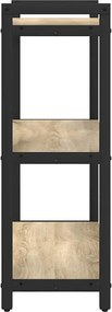 vidaXL Ράφι Βιβλίων Δρύς Sonoma 60 x 30 x 85 cm Επεξεργασμένο ξύλο