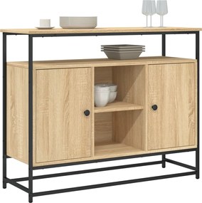 vidaXL Ντουλάπι Sonoma δρυς 100x35x80 εκ. Επεξεργασμένο Ξύλο