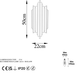 Wall Lamp Reis - 13342 Chrome