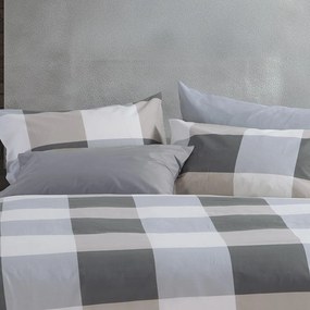 Μαξιλαροθήκη (52x72) Nef-Nef Homeware Casual Check Grey