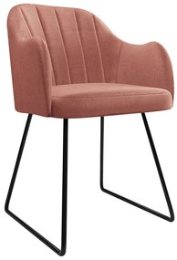Καρέκλα Comfivo 102, Μαύρο, Μπορντώ, 78x46x56cm, 9 kg, Ταπισερί, Μεταλλικά, Μπράτσα | Epipla1.gr