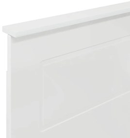 vidaXL Κεφαλάρι με κεφαλάρι Λαμπερό Λευκό 80 cm Επεξεργασμένο ξύλο