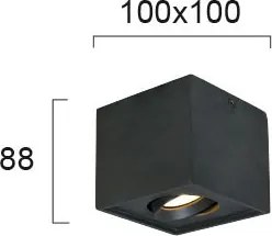 Σποτ Μονόφωτο Viokef Arion Black 4260901