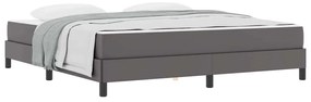 vidaXL Κρεβάτι Άλλο Γκρι 180 x 200 cm Τεχνητό δέρμα