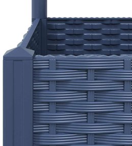 vidaXL Ζαρντινιέρα Κήπου με Καφασωτό Μπλε Γκρι 80x80x136 εκ. από PP