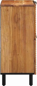 vidaXL Πλαϊνό γραφείο Καφέ 60 x 33,5 x 75 εκ. Στερεό ξύλο μάνγκο