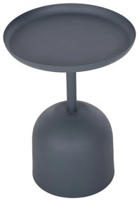 ΤΡΑΠΕΖΙ ΒΟΗΘΗΤΙΚΟ ΣΤΡΟΓΓΥΛΟ DELBEL HM4261.05 ΜΕΤΑΛΛΟ ΜΠΛΕ ΣΚΟΥΡΟ Φ39,5x53,5Υ εκ. - 0535386 - HM4261.05