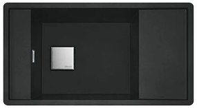 Franke FSG 611-87 Matte Black Ένθετος Γρανιτένιος Νεροχύτης 60cm