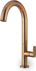 Armando Vicario Slim Natural Brass 500041 – Μπαταρία επιτραπέζιου νιπτήρα